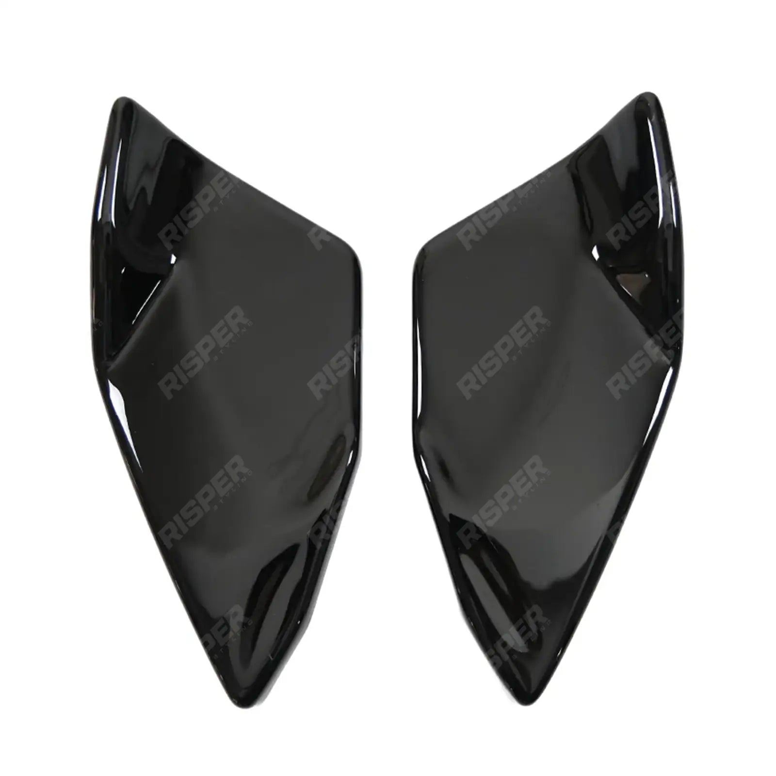 Rear Side Splitters in Gloss Black For Volkswagen Sirocco R 2014-2017 - Rear Bumper Splitters