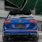 Vw Tiguan R - Line 2020 - 2024 Rear Side Splitters In Gloss Black