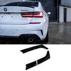 BMW 3 Series G20 G28 2018+ Gloss Black Rear Spats Extensions for M Sport Bumper