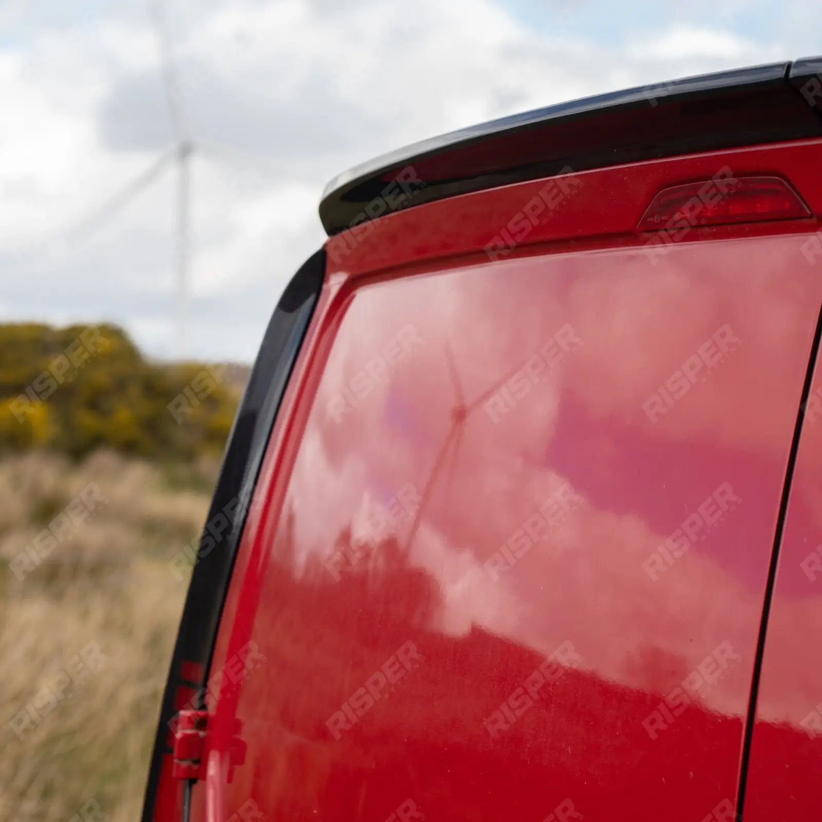Volkswagen Caddy MK5 2021+ - Rear Spoiler Barn Door in Gloss Black - Rear Spoilers