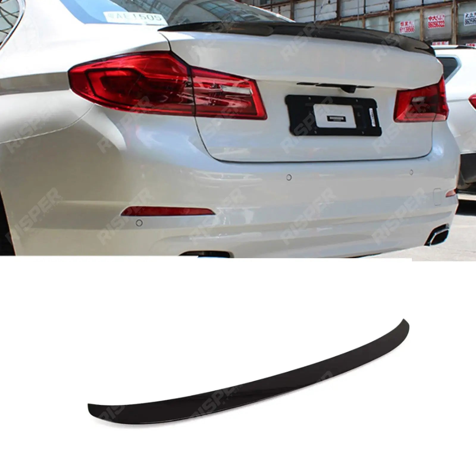 BMW 5 Series G30 G38 Gloss Black Rear Spoiler Main image