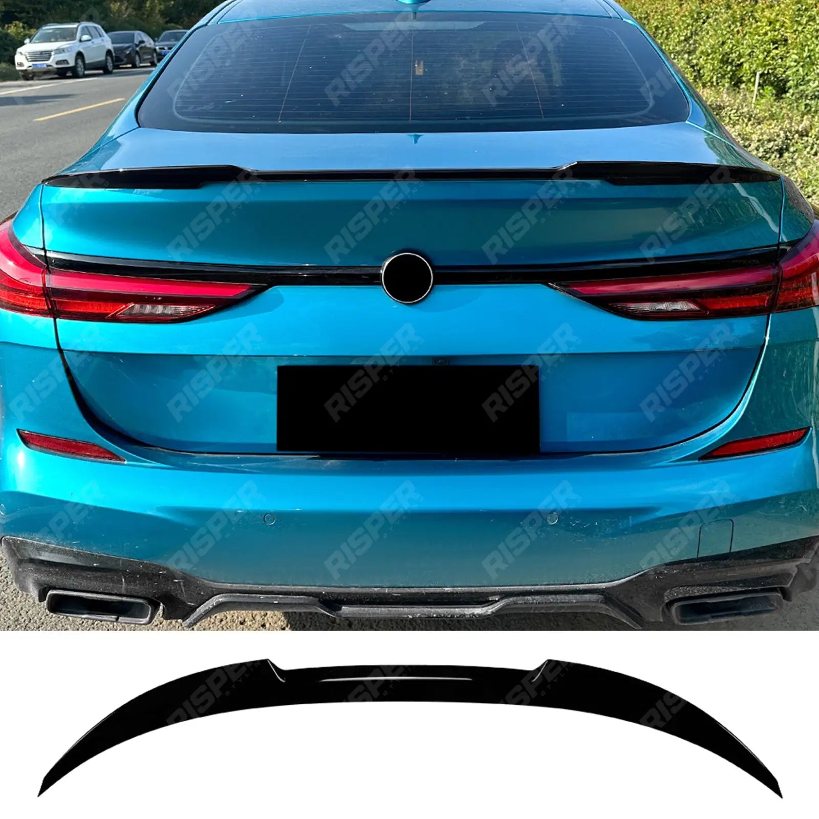 Rear Spoiler in Gloss Black For BMW 2 Series F44 (M4 Style) - Rear Spoilers Main image