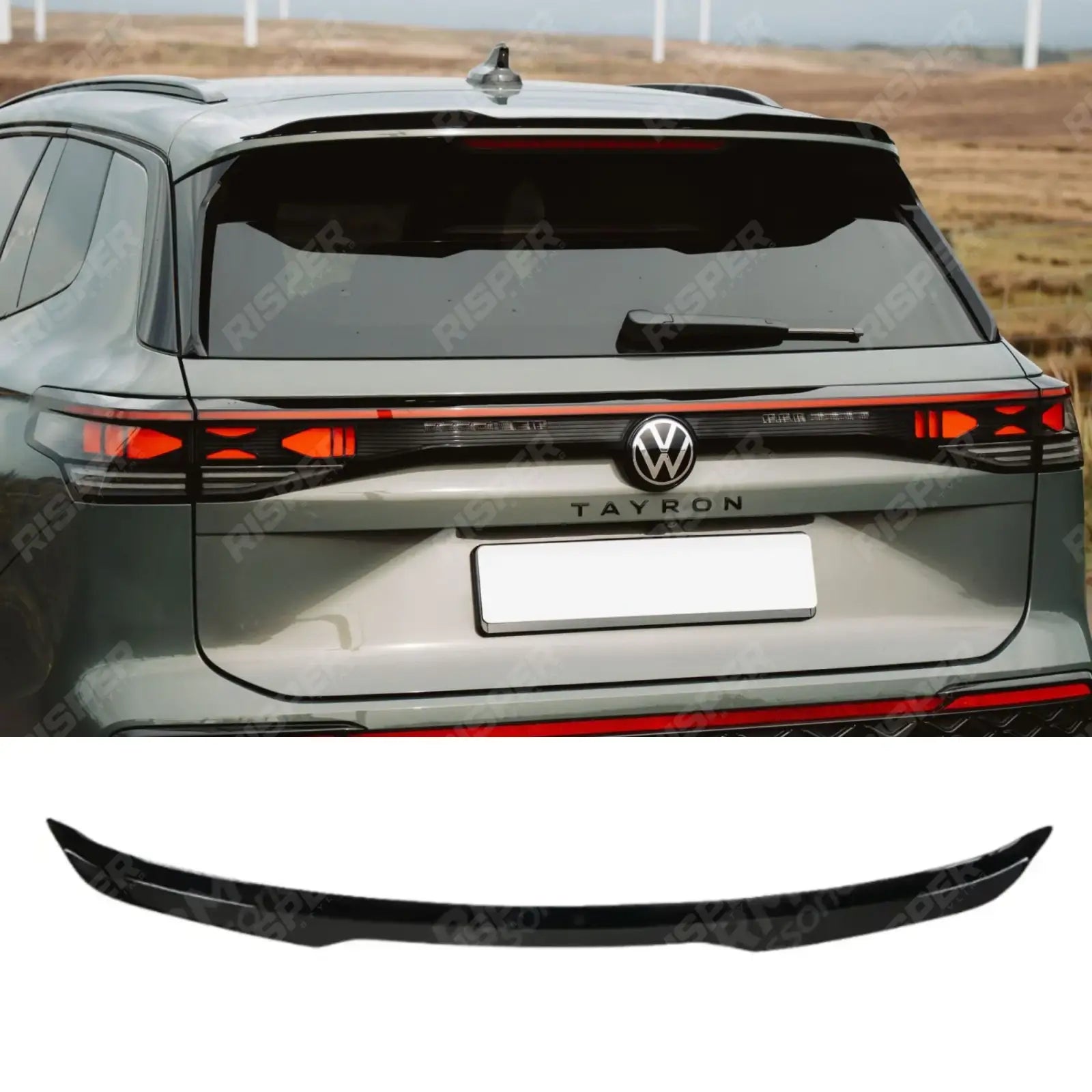 VW Tayron 2025 On Rear Spoiler In Gloss Black - Rear Spoilers Main image