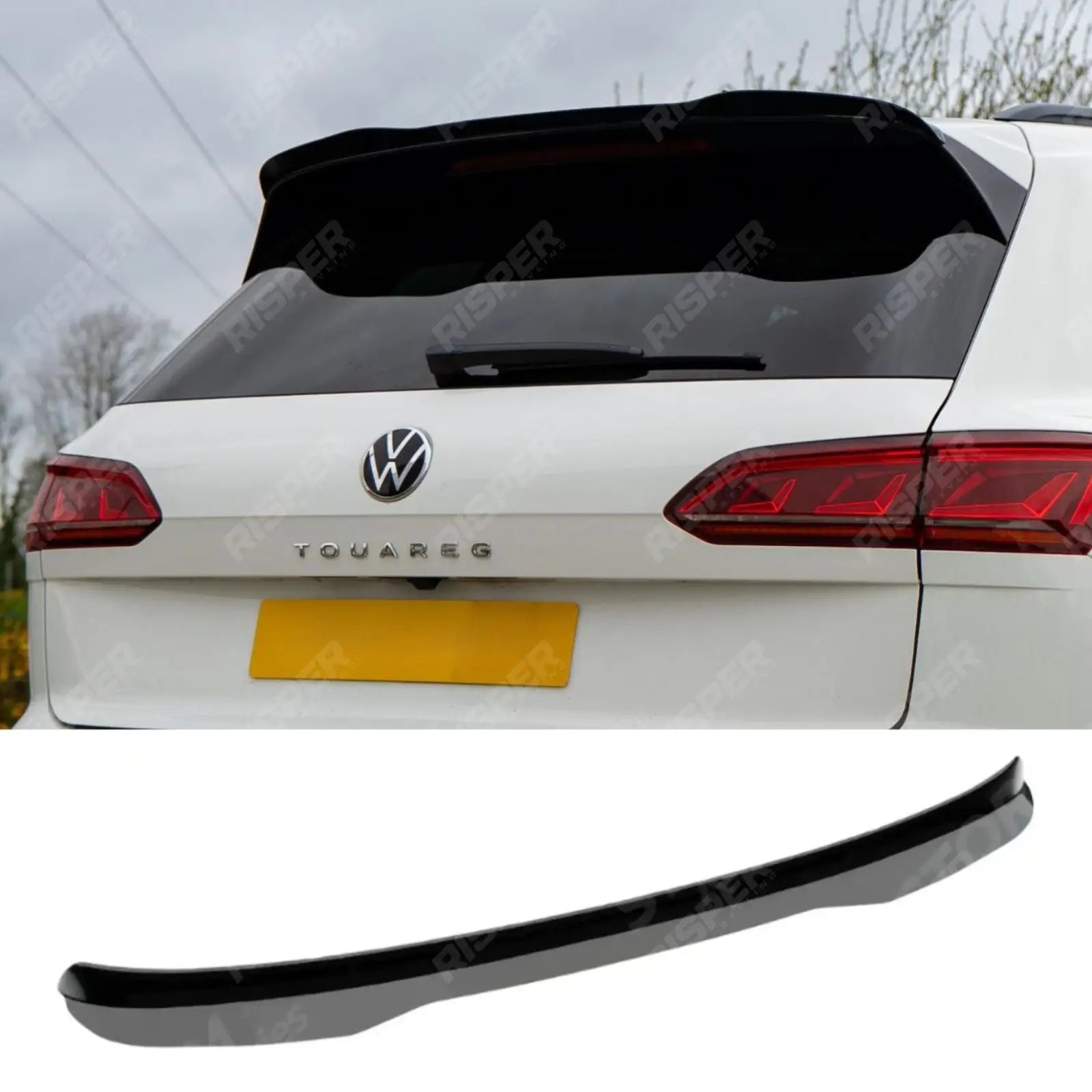 Spoiler In Gloss Black For VW Touareg MK3 R-Line 2018+ - Rear Spoilers Main image