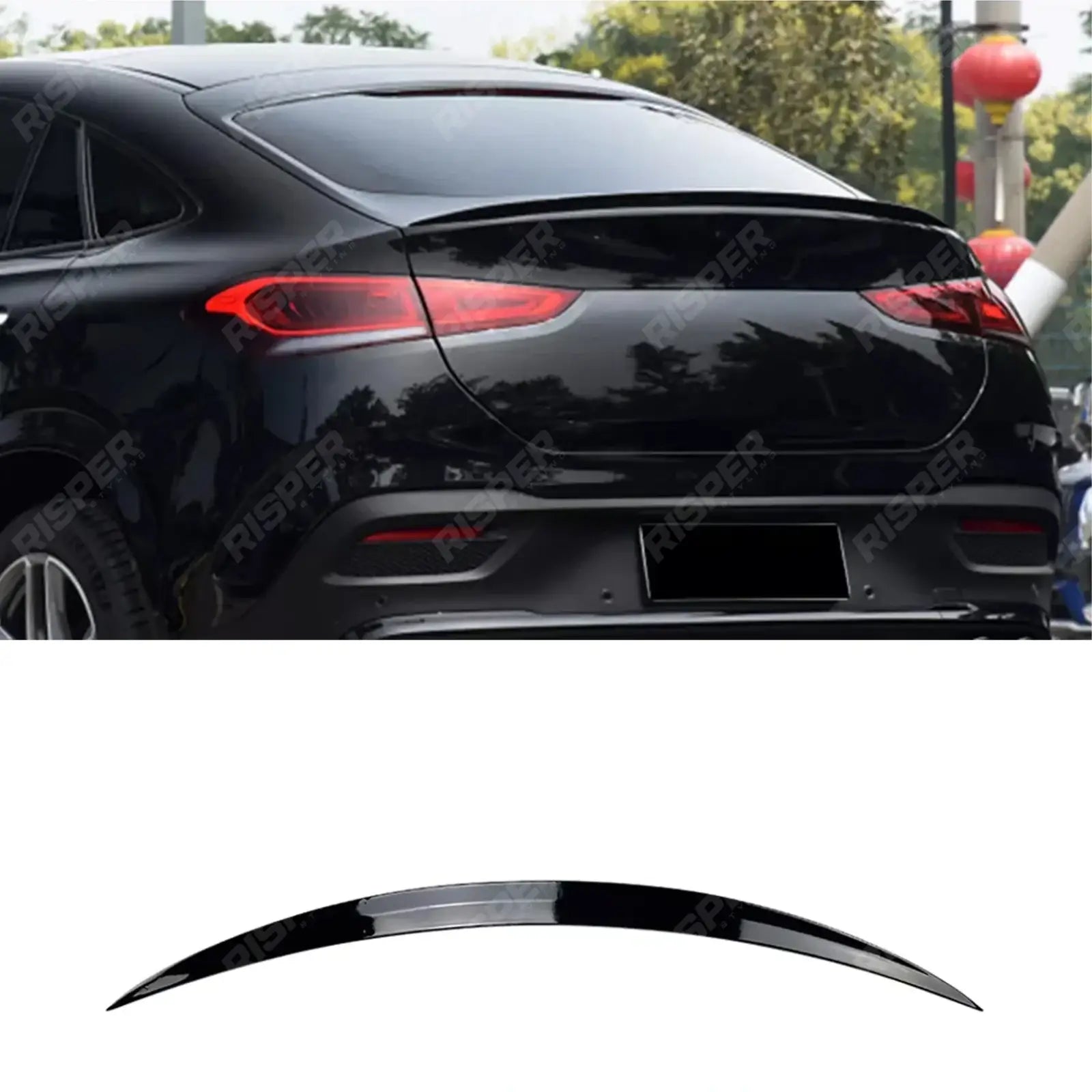 Mercedes GLE Coupe C167 2020+ Rear Spoiler Lip In Gloss Black Spoiler Main image