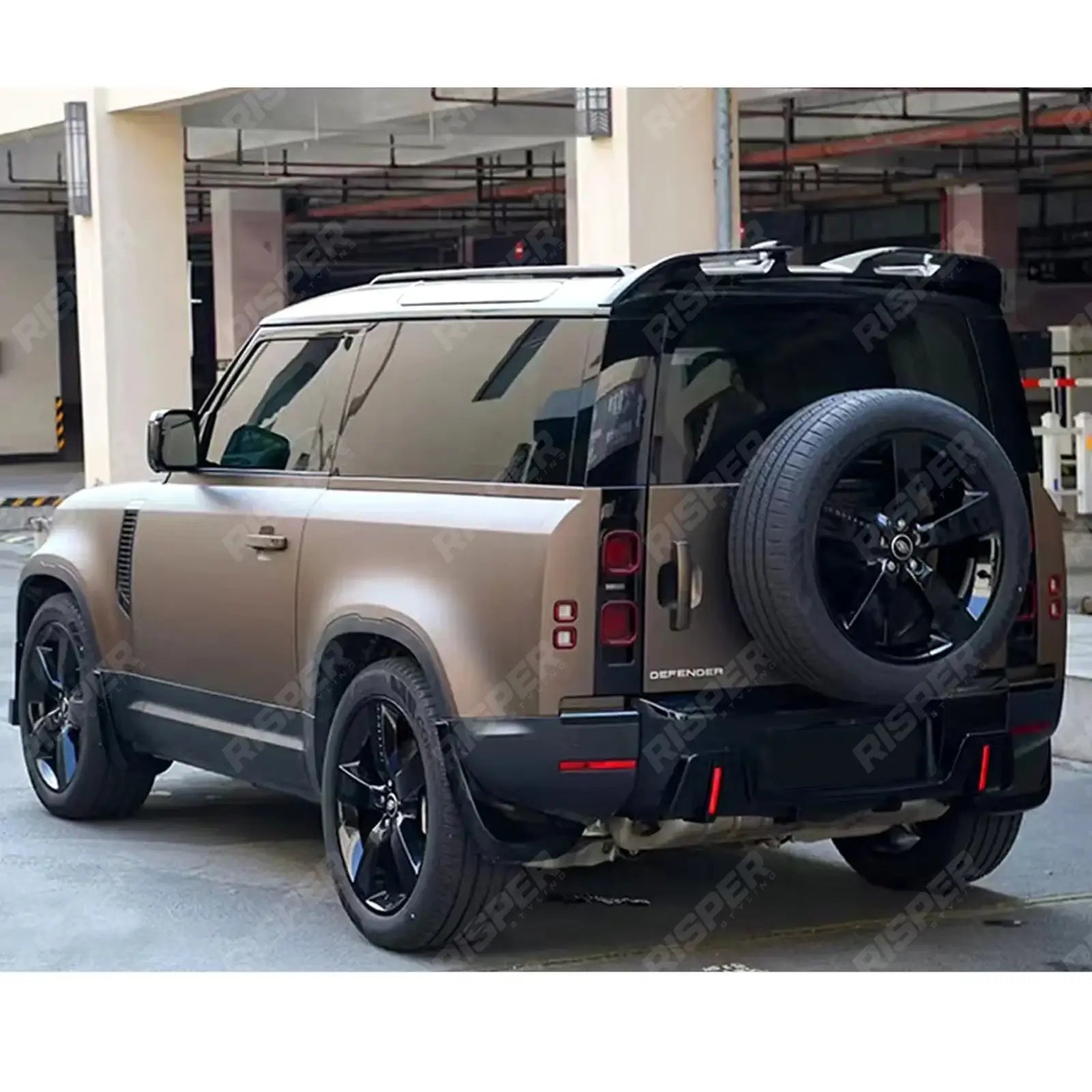 L663 Rear Spoiler Rear Spoiler V.3 - Gloss Black For Landrover Defender L663 2020 ON ...