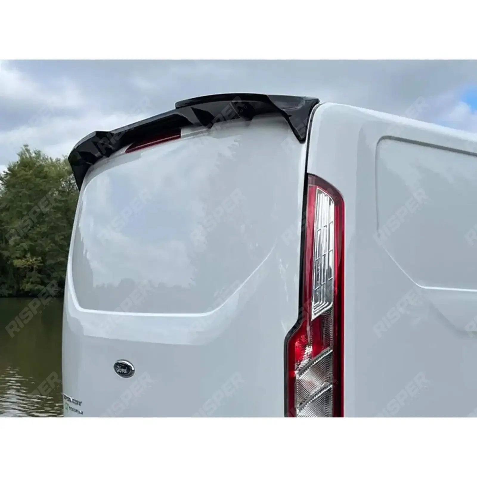 Ford Transit Custom - 2012 - 2024 - Rear Spoiler V2 - Tailgate - Unpainted Spoiler Main image