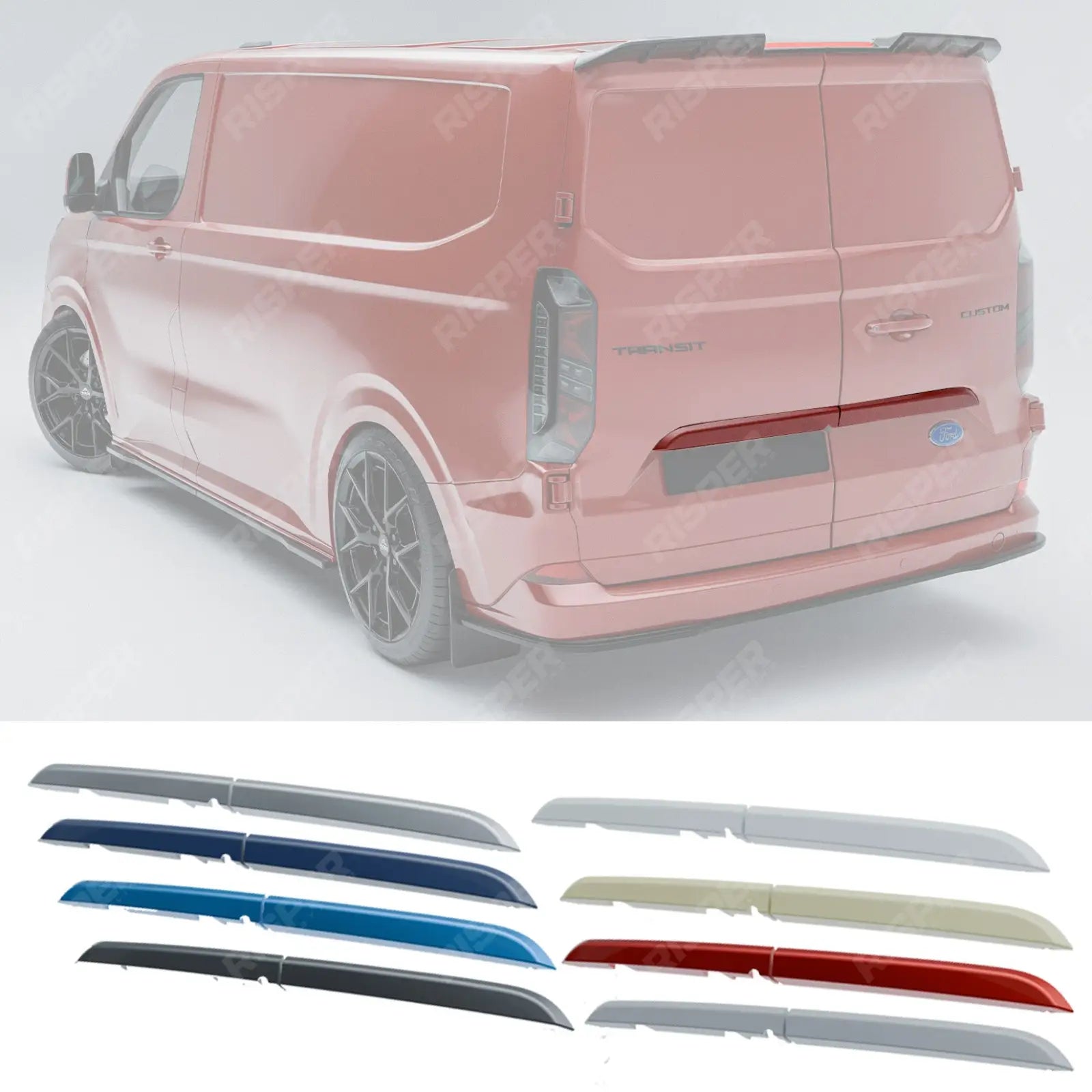 Ford Transit Custom MK2 2024+ Rear Threshold Camera Cover Colour Coded Body Trims