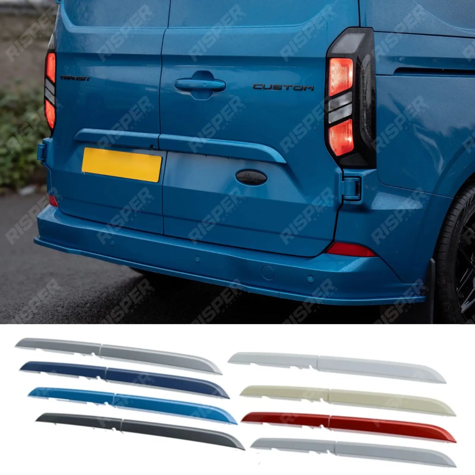 Ford Transit Custom MK2 2024+ Rear Threshold Camera Cover Colour Coded Body Trims Main image