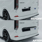 Ford Transit Custom MK2 2024+ Rear Threshold Camera Cover In Gloss Black Body Trims