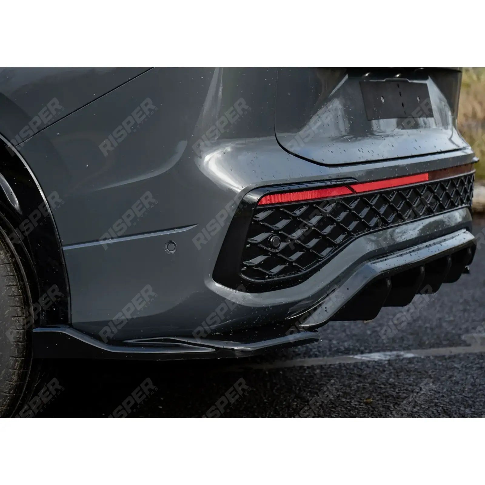 VW Tayron 2025 On Rear Valance In Gloss Black - Diffuser