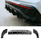 Rear Valance In Gloss Black For VW Tiguan R-Line MK3 2024 On - Diffuser