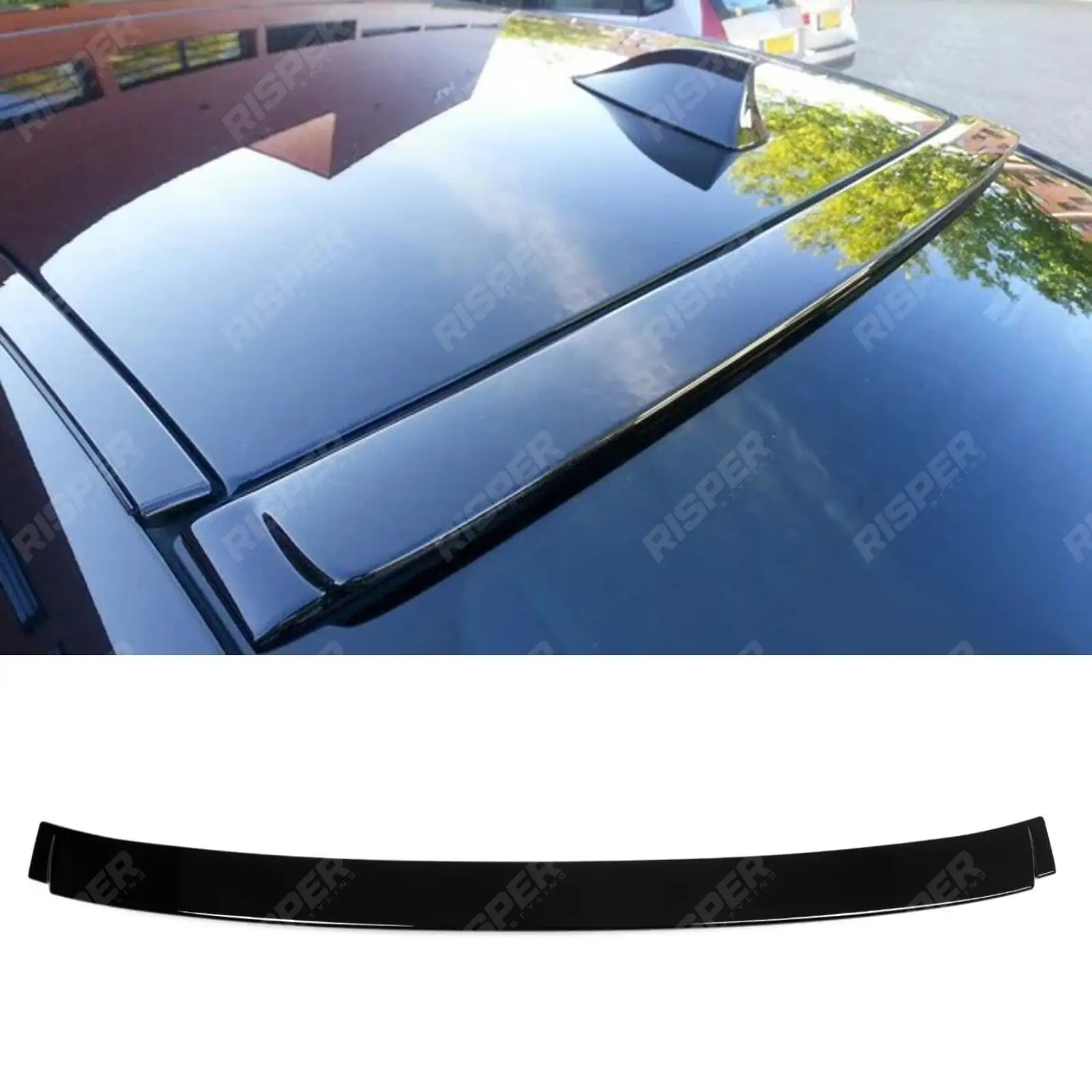 BMW 5 Series F10 G30 2010+ - Rear Window Upper Spoiler - Gloss Black - Rear Spoilers Main image