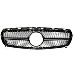 Replacement Chrome Silver Grille - Diamond AMG Look For Mercedes Benz A Class W176 2013-2015 - Grilles