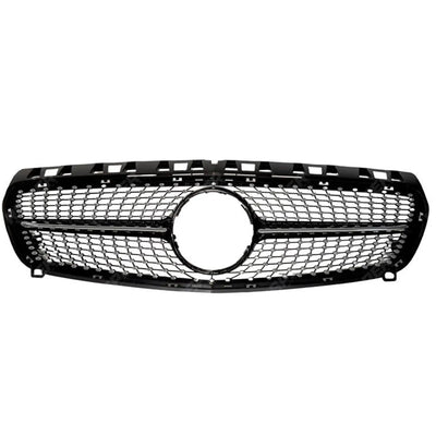 Replacement Chrome Silver Grille - Diamond AMG Look For Mercedes Benz A Class W176 2013-2015 - Grilles
