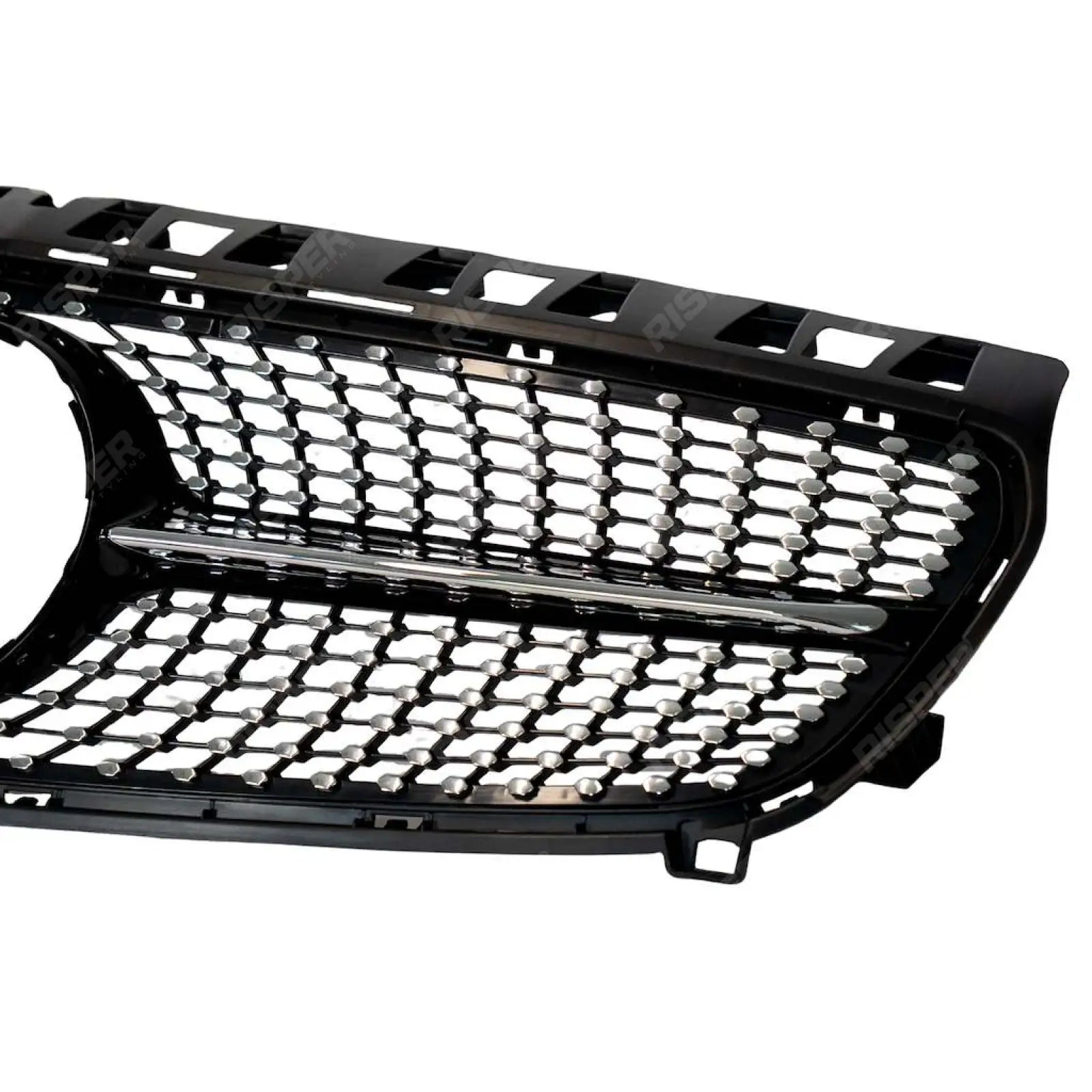 Replacement Chrome Silver Grille - Diamond AMG Look For Mercedes Benz A Class W176 2013-2015 - Grilles