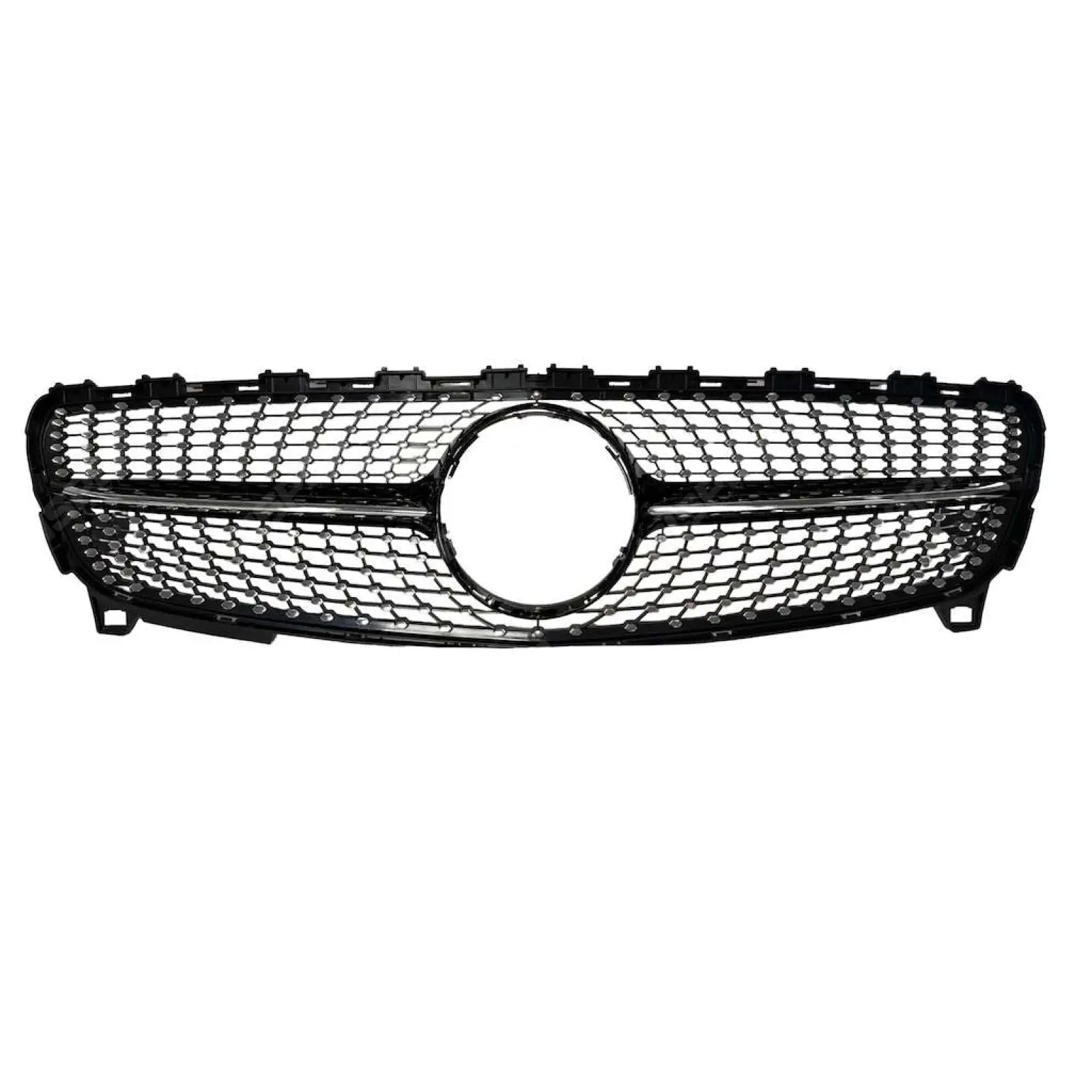Replacement Chrome Silver Grille - Diamond AMG Look For Mercedes Benz A Class W176 2016-2018 - Grilles Main image