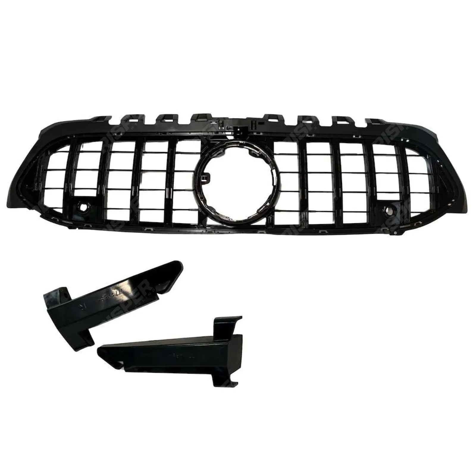 Replacement Gloss Black Grille - GT Panamericana For Mercedes Benz A Class W177 2019-2023 - Grilles Main image