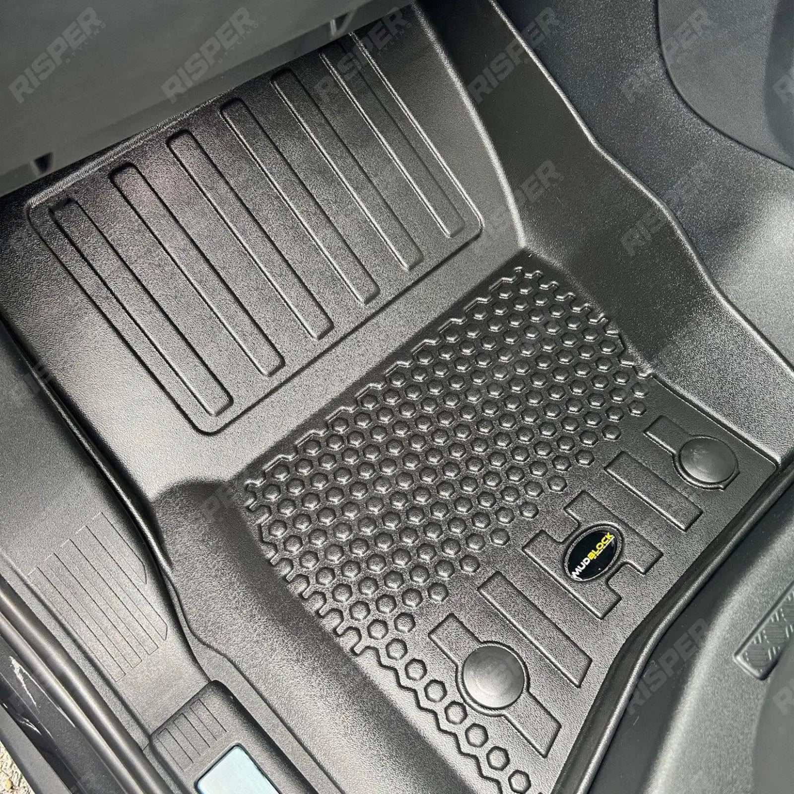 RHD Mud Block Floor Mats Full Set For Land Rover Defender L663 110 2020 On Secondary image