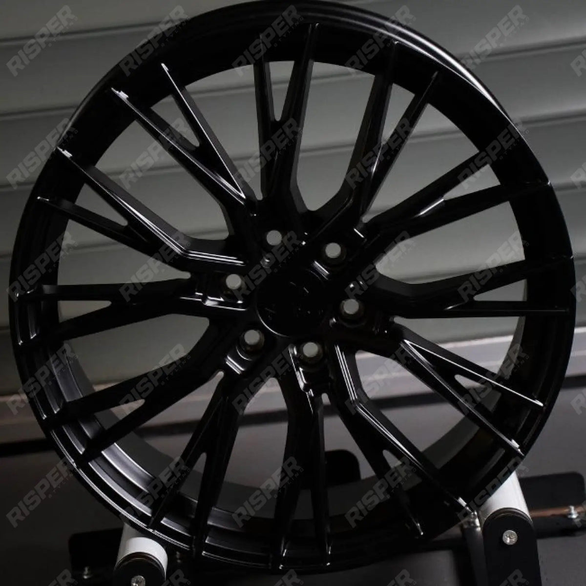 12x20 Raspberry Ridge KN12 Satin Black 6X120 20 Inch Alloys With Tyre & TPMS Package 2 ...
