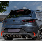 Seat Leon Mk3 Fr / Cupra 2012 - 2016 Risper Bumper Corner Splitters In Gloss Black