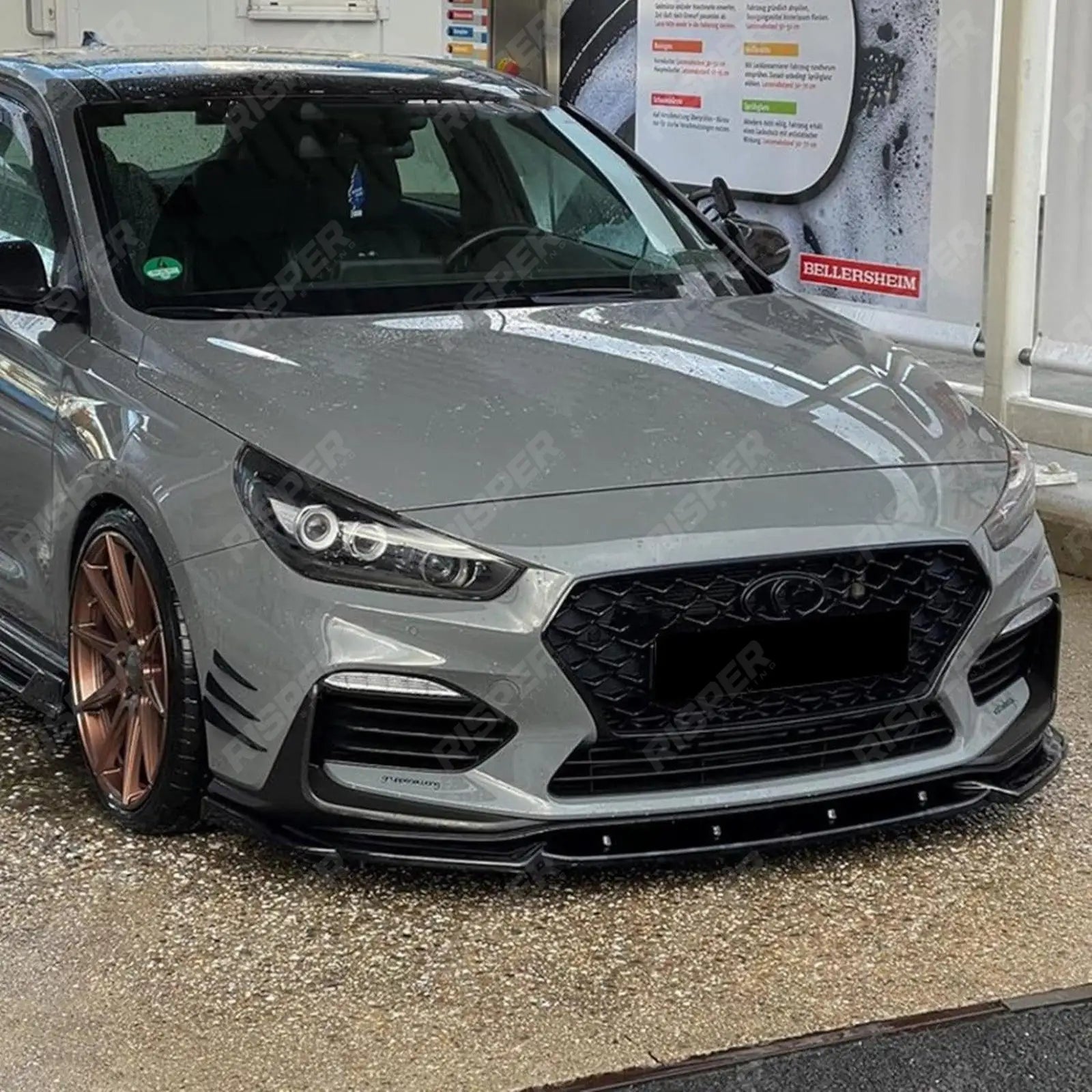 RISPER Front Splitter In Gloss Black For Hyundai i30 N MK3 Hatchback/Fastback 2017-2020 Secondary image