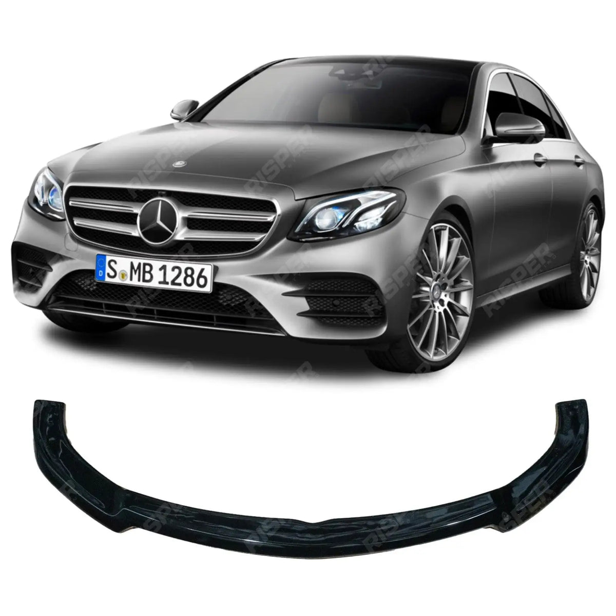 Mercedes E - Class W213 (C238) AMG - LINE / E53 AMG 2017 - 2020 - Gloss Black Risper Front Splitter