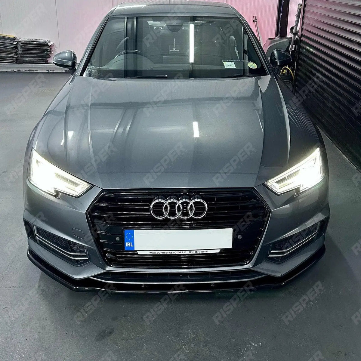 Audi A4 B9 S - Line/S4 2015 - 2019 Gloss Black Risper Front Splitter Lip