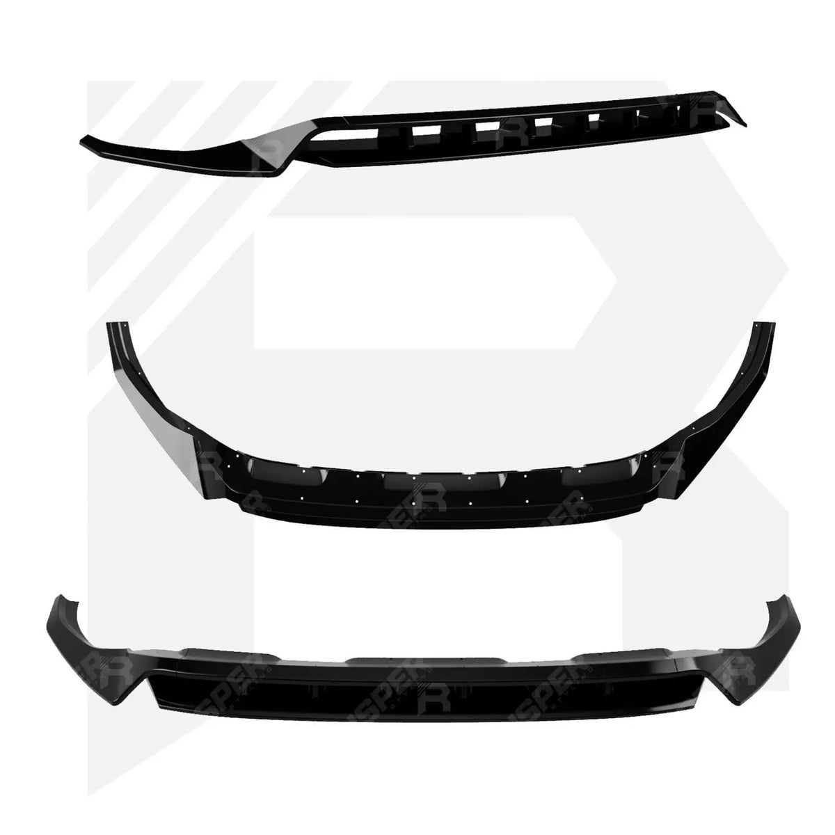Audi Q8 S Line 2018+ Gloss Black Risper Front Splitter Lip