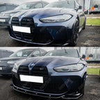 BMW M4 G82 M3 G80 2021+ - RISPER Front Splitter Lip in Gloss Black