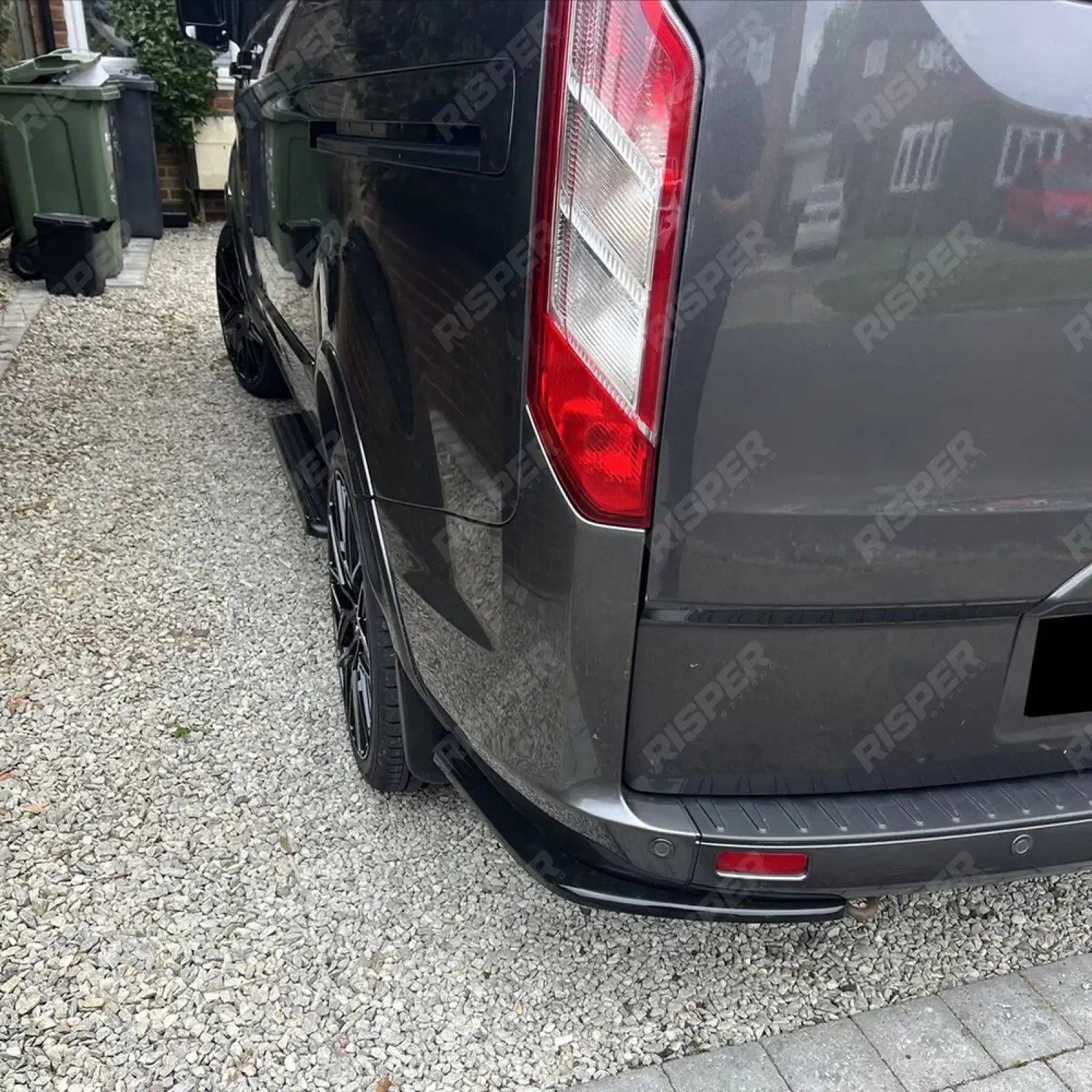 Risper Rear Bumper Splitters Gloss Black For Ford Transit Custom 2012-2023 - Rear Bumper Splitters