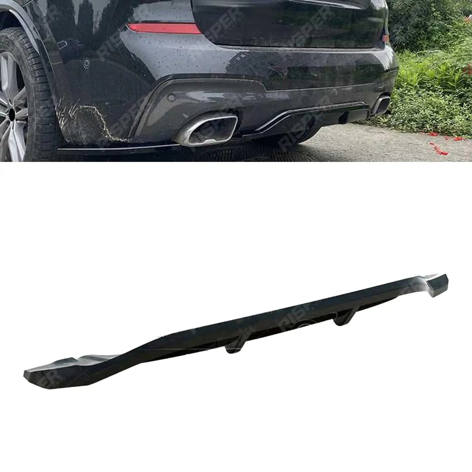BMW X3 G01 M Sport 2018 - 2021 - RISPER Rear Diffuser Lip - Gloss Black