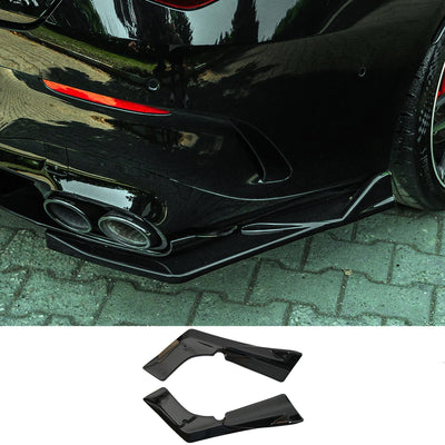 Mercedes Cla45 C118 2019-2023 Rear Side Splitters in Gloss Black