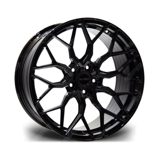 Riviera Rf108 Gloss Black – 22 Inch Alloys – 5x120 - Qty1