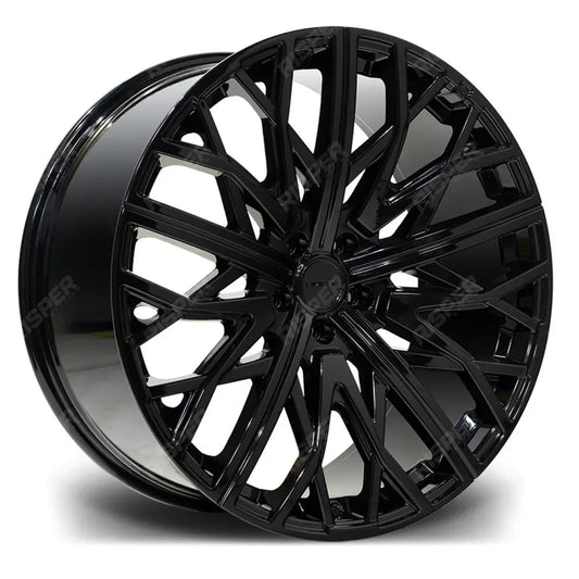 RIVIERA RV131 GLOSS BLACK 23 INCH ALLOYS – 5X112 25 66.6