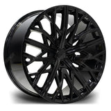 RIVIERA RV131 GLOSS BLACK 23 INCH ALLOYS – 5X112 25 66.6