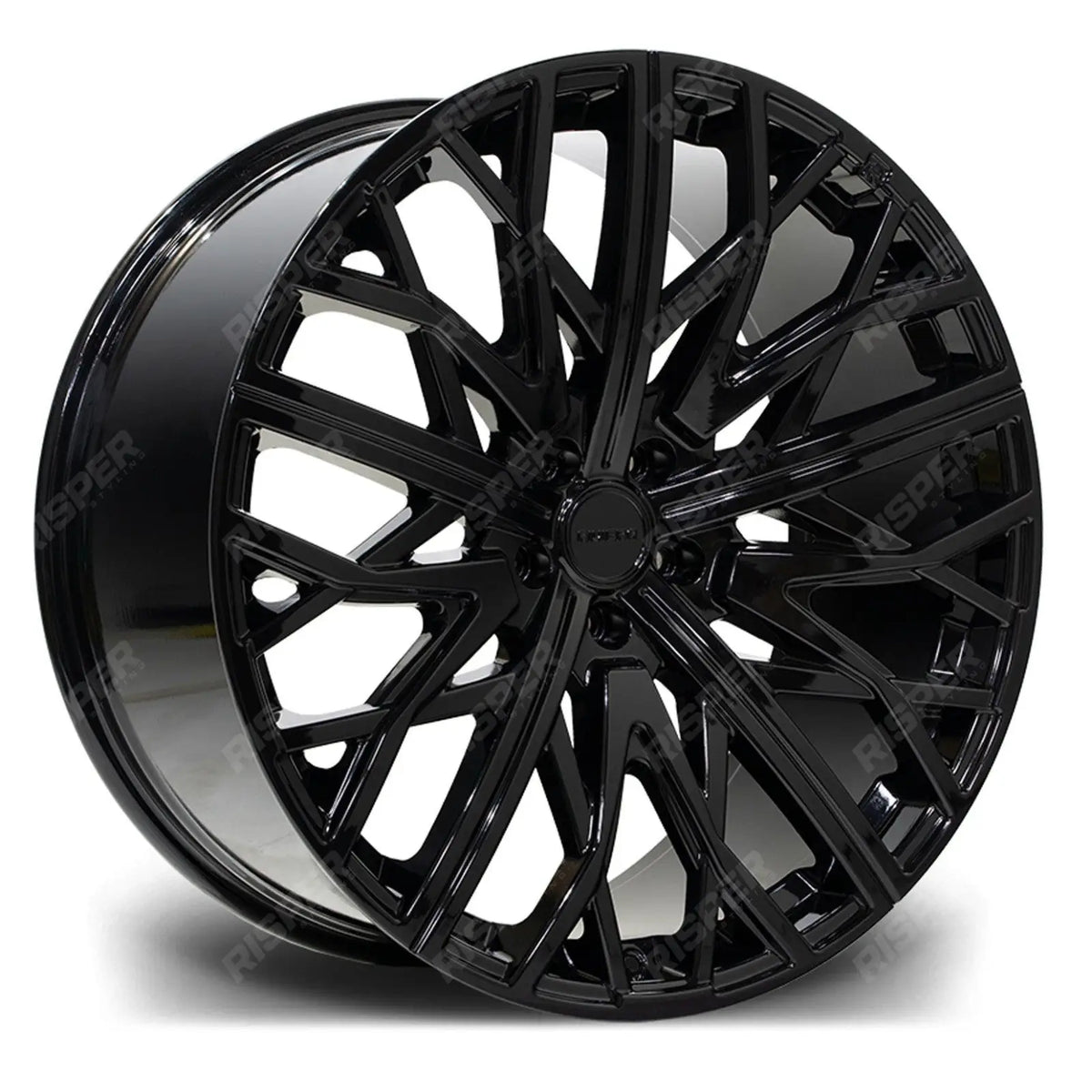 RIVIERA RV131 GLOSS BLACK 23 INCH ALLOYS – 5X112 25 66.6