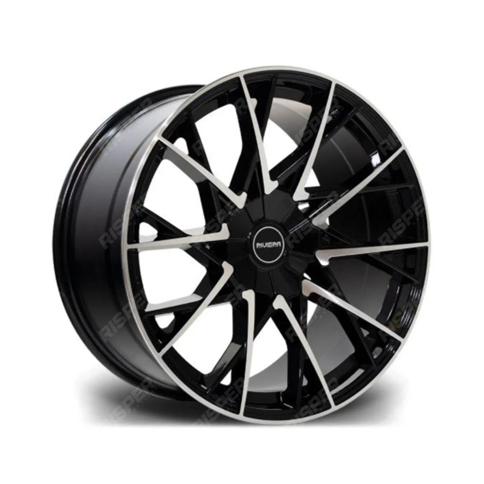 Riviera Rv197 Black Polished – 20 Inch Alloys – 5x120 - Qty1