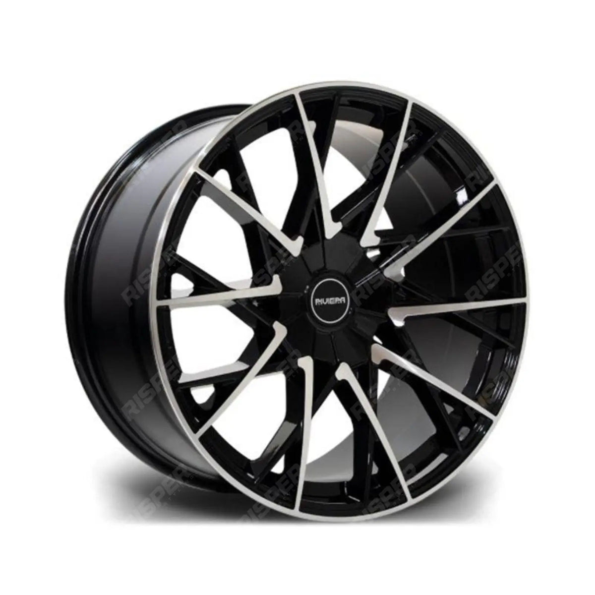 Riviera Rv197 Black Polished – 20 Inch Alloys – 5x120 - Qty1