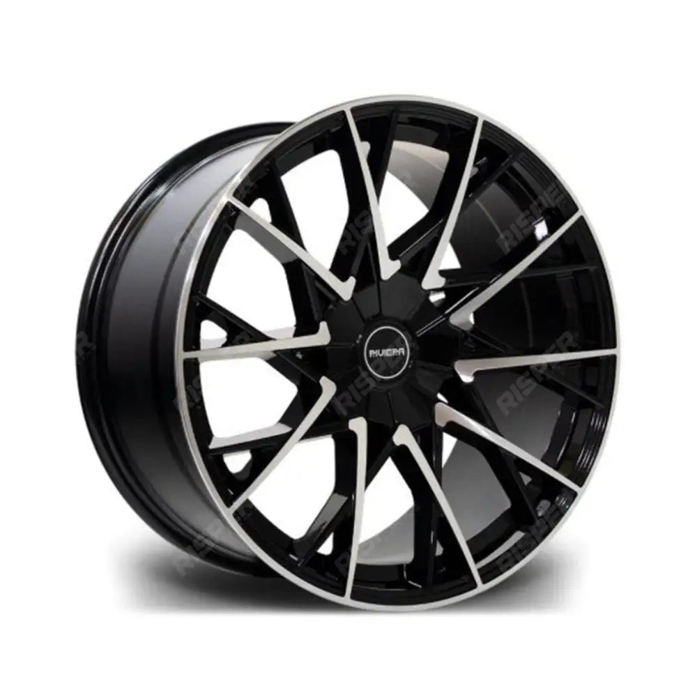 Riviera Rv197 Black Polished – 20 Inch Alloys – 5x120 - Qty1