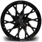 Riviera Rv197 Gloss Black – 20 Inch Alloys – 5x160 - Qty1