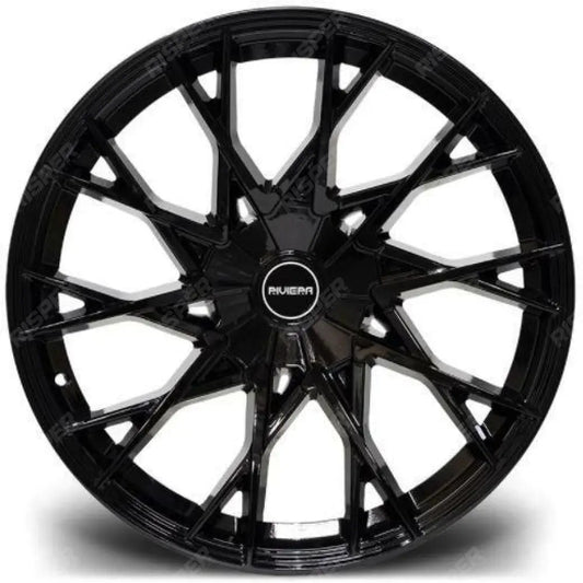 Riviera Rv197 Gloss Black – 20 Inch Alloys – 5x160 - Qty1