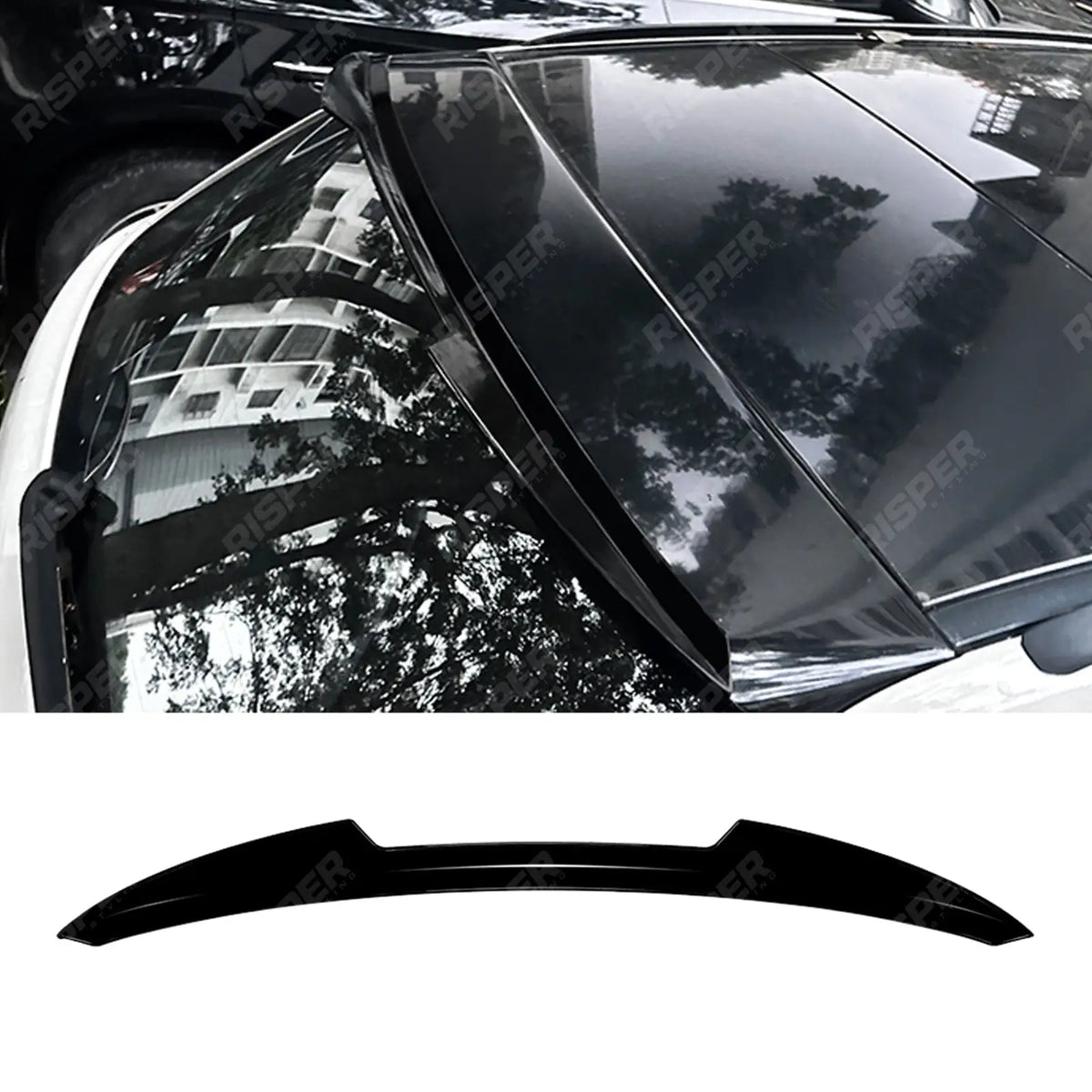 Roof Spoiler in Gloss Black For Audi A3 8p S LINE 2004-2013 - Rear Spoilers