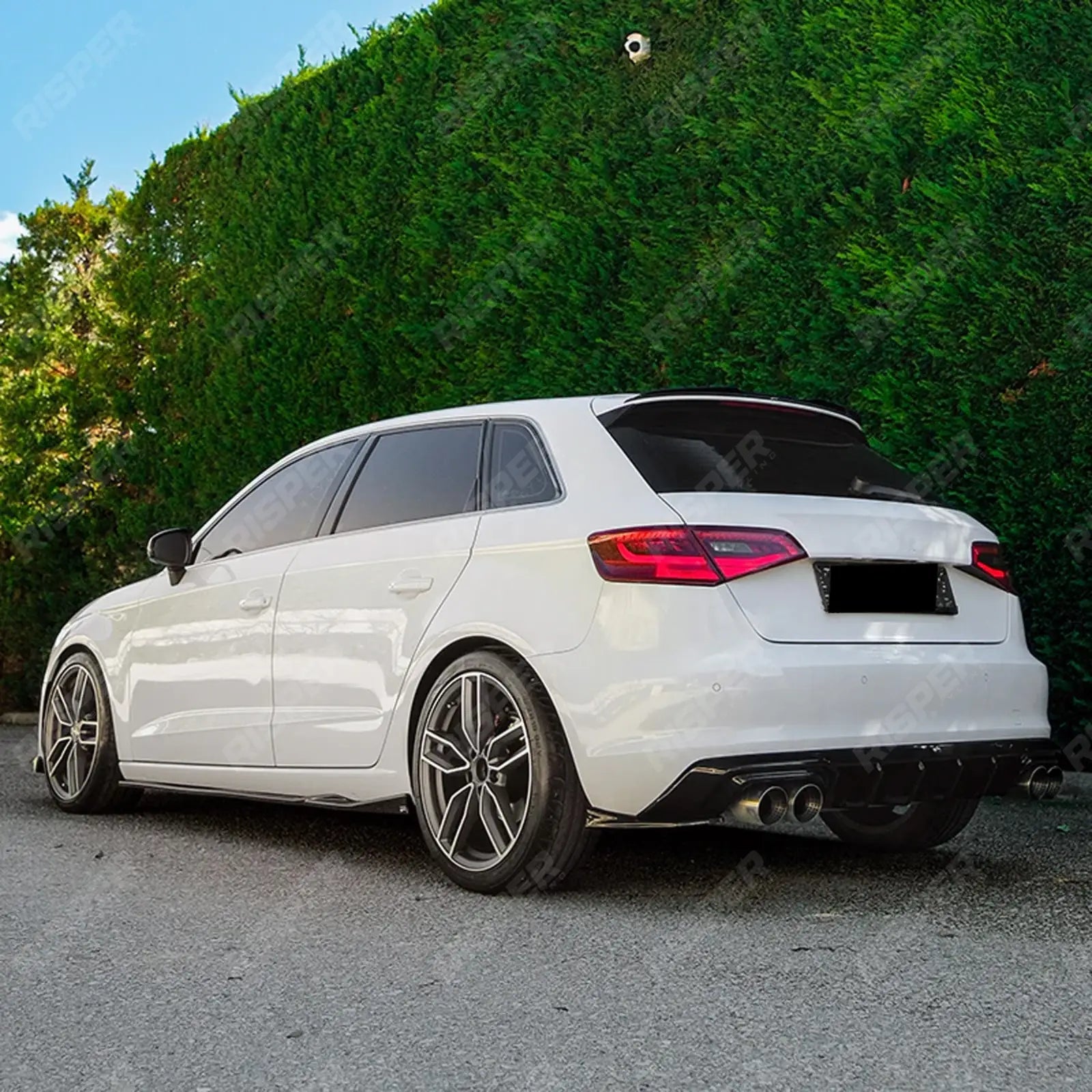 Audi A3 2013-2016 8v Sportback Roof Spoiler in Gloss Black - Rear Spoilers