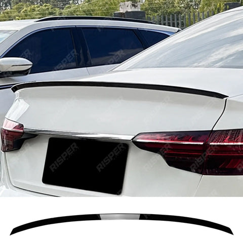 S Type Boot Spoiler in Gloss Black For Audi A4 S4 B9 2017-2019 - Rear Spoilers