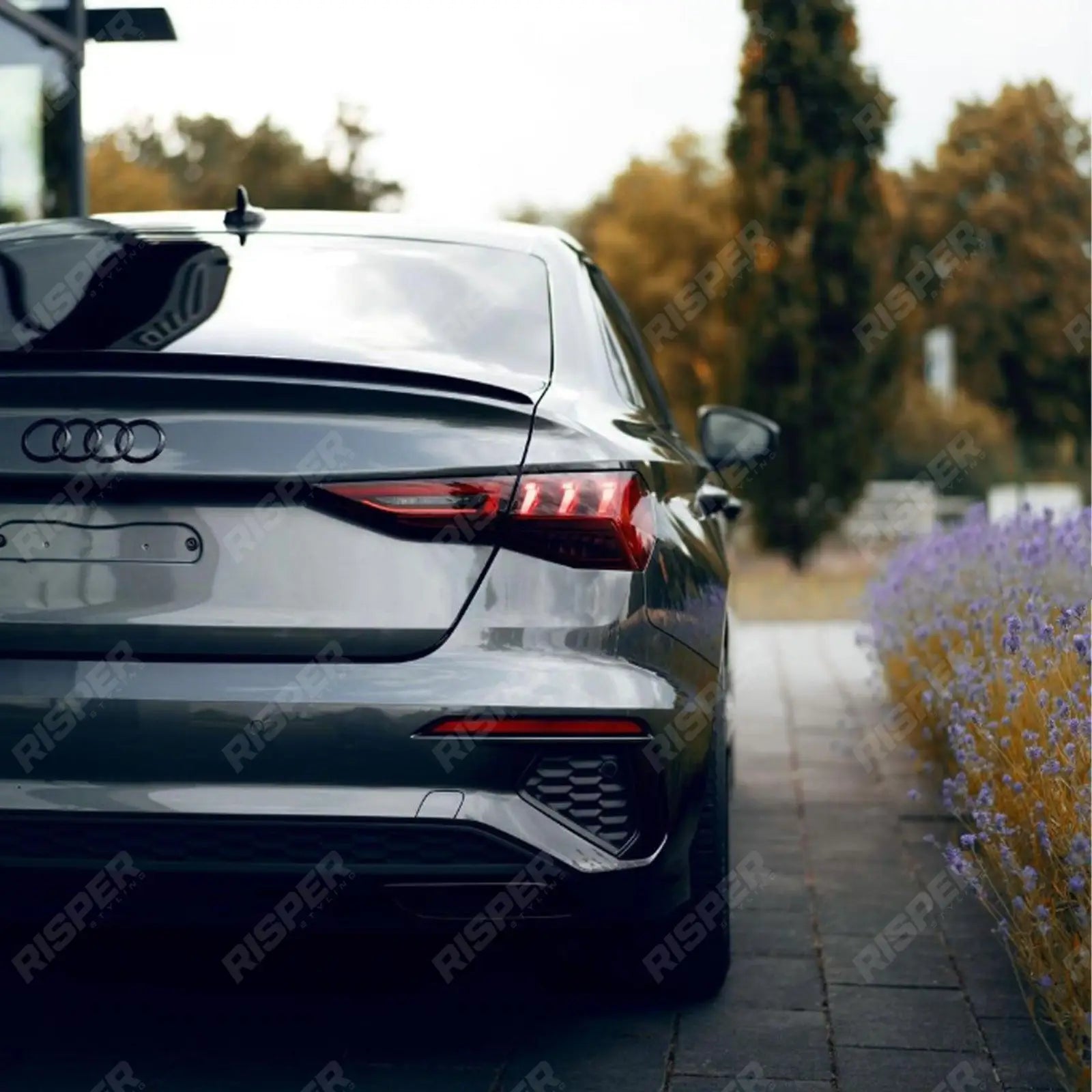 S3 Style Gloss Black Rear Spoiler Lip For Audi A3 8Y Saloon 2021+ Secondary image