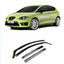 Seat Leon Mk2 2006 - 2012+ - stx Internal Wind Deflectors - Dark Smoke - 4pc