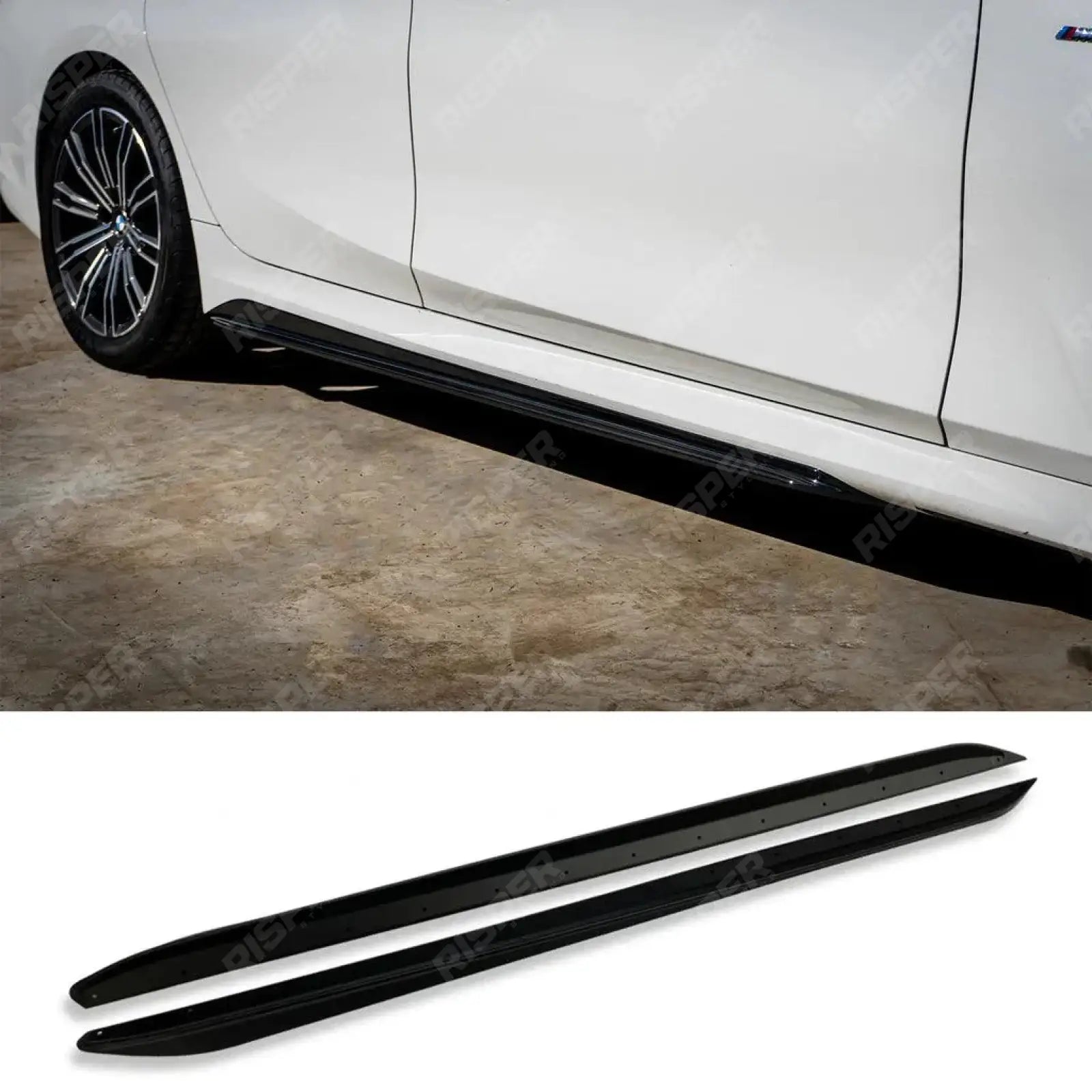 BMW 3 Series G20 G21 M Sport Side Skirt Splitters - Gloss Black Main image