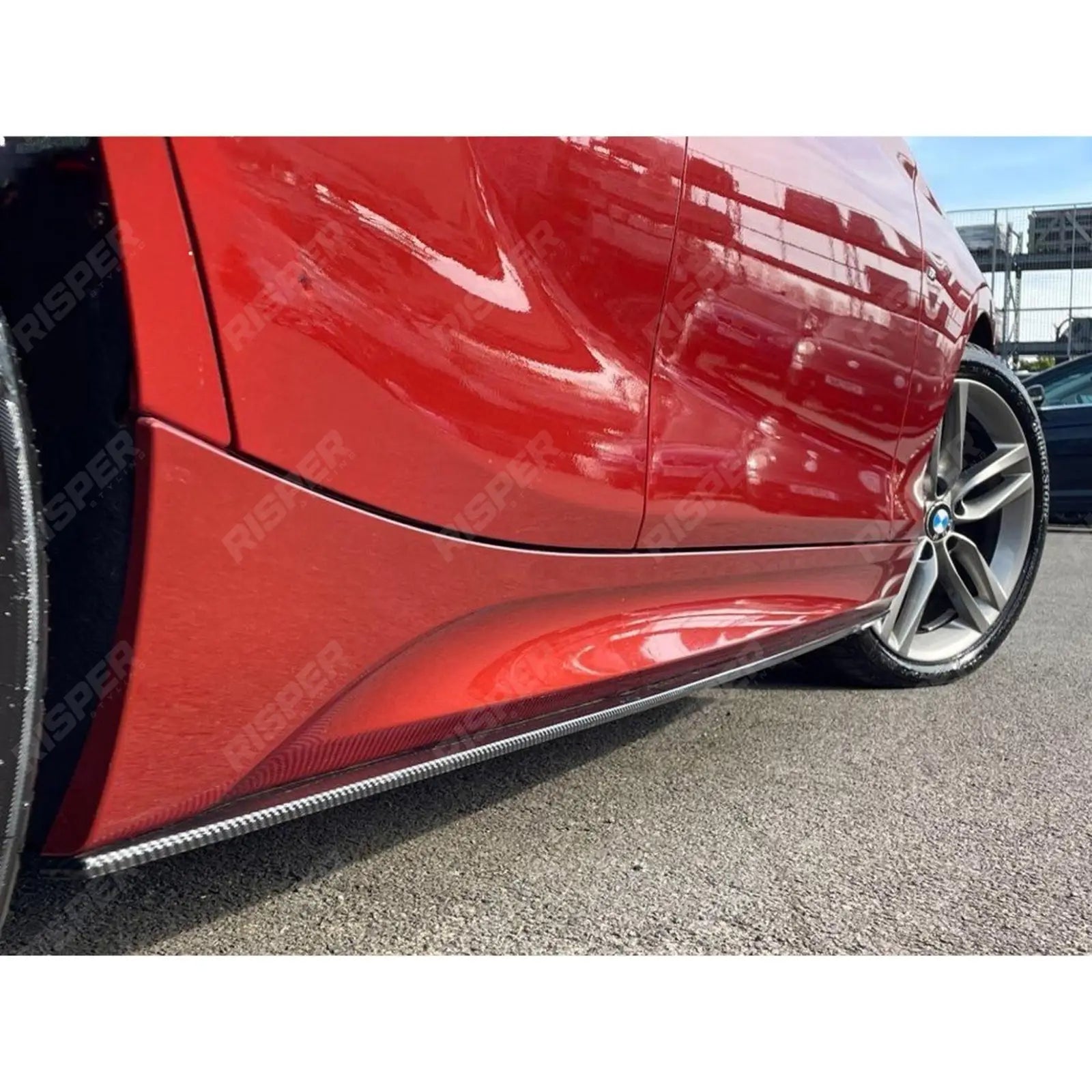 Side Skirt Splitters In Carbon Look For Bmw 1 Series F20 M Sport 2011-2019 Secondary image