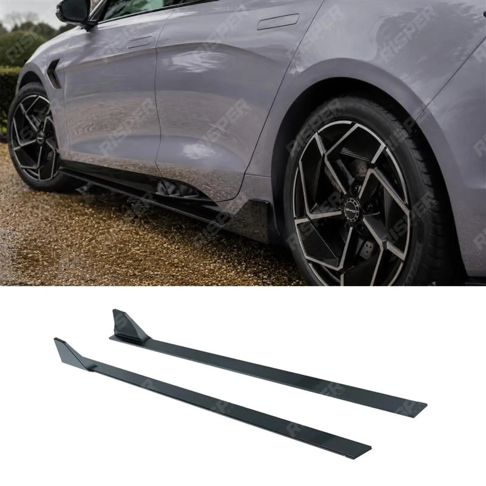 Side Skirt Splitters in Gloss Black For BYD Seal 2022+ - Side Skirt Splitters Main image